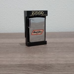 Zippo Bud Dry Silver Lighter